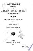 Annali del Ministero di agricoltura, industria e commercio. Parte 1: agricoltura