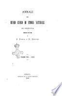 Annali del Museo civico di storia naturale di Genova