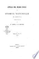 Annali del Museo civico di storia naturale di Genova