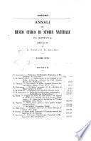 Annali del Museo civico di storia naturale di Genova
