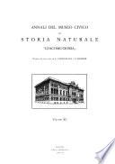 Annali Del Museo Civico Di Storia Naturale Giacomo Doria.