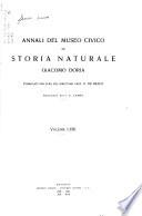 Annali del Museo civico di storia naturale Giacomo Doria