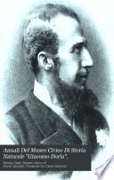 Annali Del Museo Civico Di Storia Naturale Giacomo Doria.