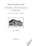Annali Del Museo Civico Di Storia Naturale Giacomo Doria.