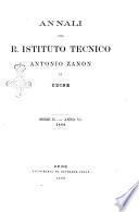 Annali del R. Istituto tecnico Antonio Zanon in Udine