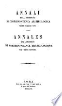 Annali dell'Instituto di correspondenza archeologica
