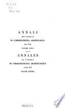 Annali dell'Instituto di correspondenza archeologica