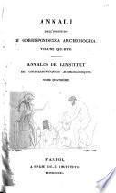 Annali dell'Instituto di correspondenza archeologica