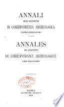 Annali dell'Instituto di correspondenza archeologica