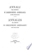Annali dell'Instituto di corrispondenza archeologica