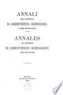 Annali dell'Instituto di Corrispondenza Archeologica