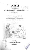 Annali dell'Instituto di corrispondenza archeologica