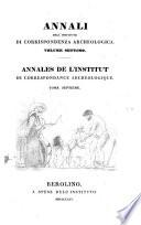 Annali dell'instituto di corrispondenza archeologica
