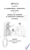 Annali dell'Instituto di corrispondenza archeologica