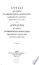 Annali dell' instituto di corrispondenza archeologica
