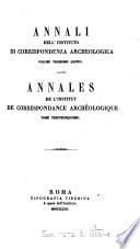 Annali dell'Instituto di corrispondenza archeologica