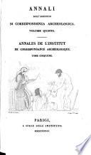 Annali dell'instituto di corrispondenza archeologica