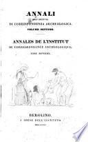 Annali dell'Instituto di corrispondenza archeologica