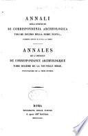 Annali dell'Instituto di corrispondenza archeologica