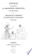 Annali dell' instituto di corrispondenza archeologica