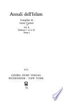 Annali dell'Islām: t.1-2. Dall'anno 7. al 12. H. 2 v