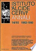Annali dell'Istituto Alcide Cervi.