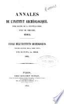 Annali dell'istituto di correspondenza archeologica