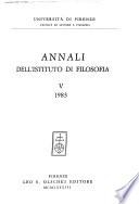 Annali dell'Istituto di filosofia