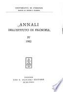 Annali dell'Istituto di filosofia