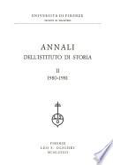 Annali dell'Istituto di storia