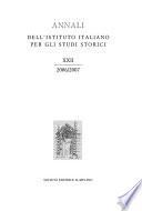 Annali dell'Istituto italiano per gli studi storici