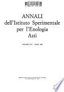 Annali dell'Istituto sperimentale per l'enologia, Asti