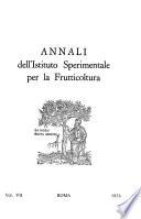 Annali dell'Istituto sperimentale per la frutticoltura