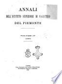 Annali dell'Istituto superiore di magistero del Piemonte