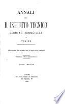 Annali dell'Istituto tecnico Germano Sommeiller in Torino