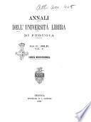 Annali dell'Università libera di Perugia, Facoltà di medicina e chirurgia