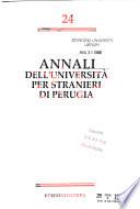 Annali dell'Università per stranieri di Perugia