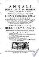 Annali Della Citta di Messina