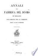 Annali della Fabbrica del Duomo di Milano