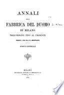 Annali della fabbrica del duomo di Milano
