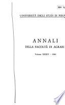 Annali della Facoltà di Agraria