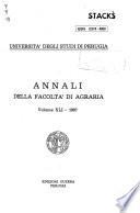 Annali della Facoltà di Agraria