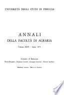 Annali della Facoltà di Agraria
