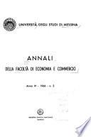 Annali della Facoltà di economia e commercio