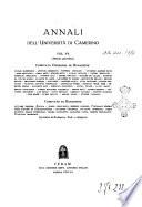 Annali della Facolta di giurisprudenza