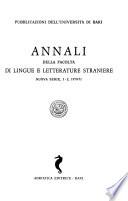 Annali della Facoltà di lingue e letterature straniere