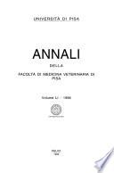 Annali della Facoltà di medicina veterinaria di Pisa