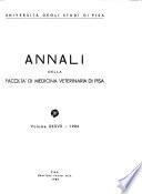 Annali della Facoltà di medicina veterinaria di Pisa