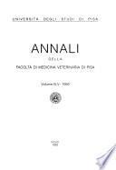 Annali della Facoltà di medicina veterinaria di Pisa