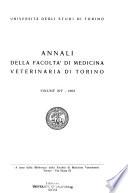 Annali della Facoltà di medicina veterinaria di Torino